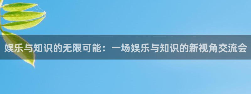 盛煌平台平台登录：娱乐与知识的无限可能：一场娱乐与知识的新视角交流会